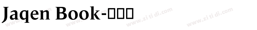 Jaqen Book字体转换
